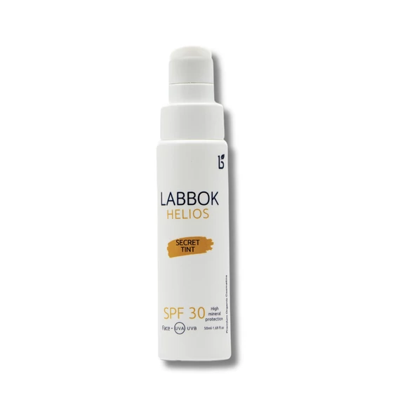 Színezett SPF 30 fényvédő arckrém LABBOK – természetes UV védelem