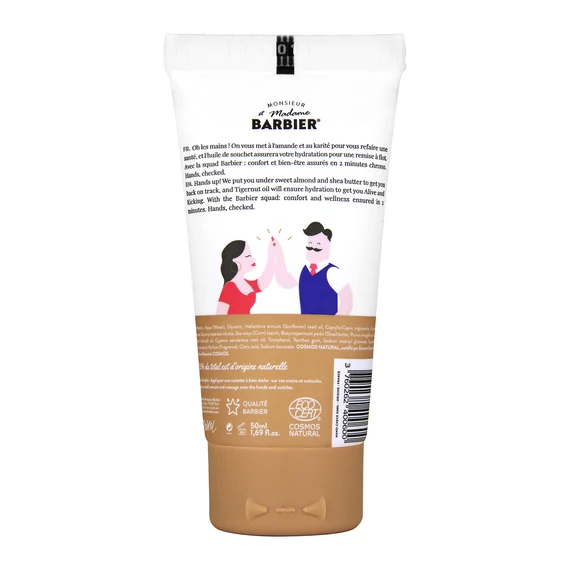 Francia natúr kézkrém száraz kézre – Monsieur Barbier HAND-CHECK